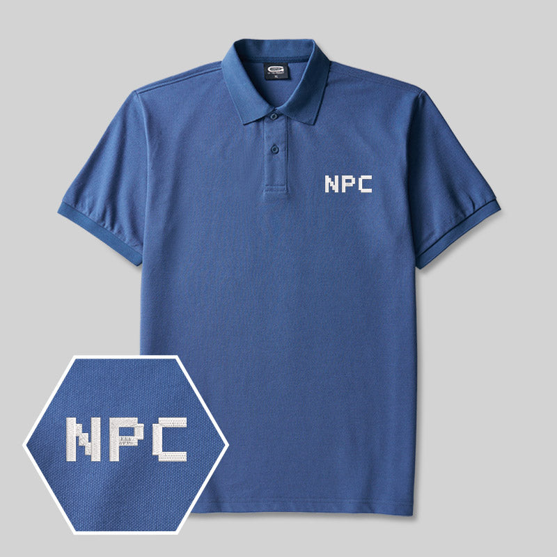 NPC Geek Embroidered Polo Shirt