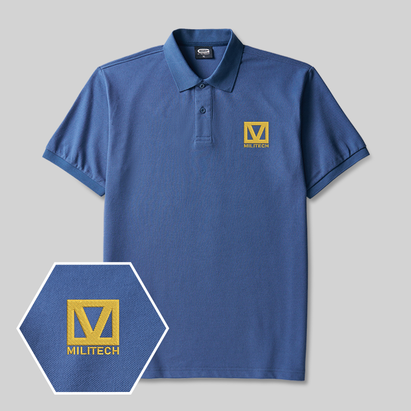 Militech Uniform Geek Embroidered Polo Shirt