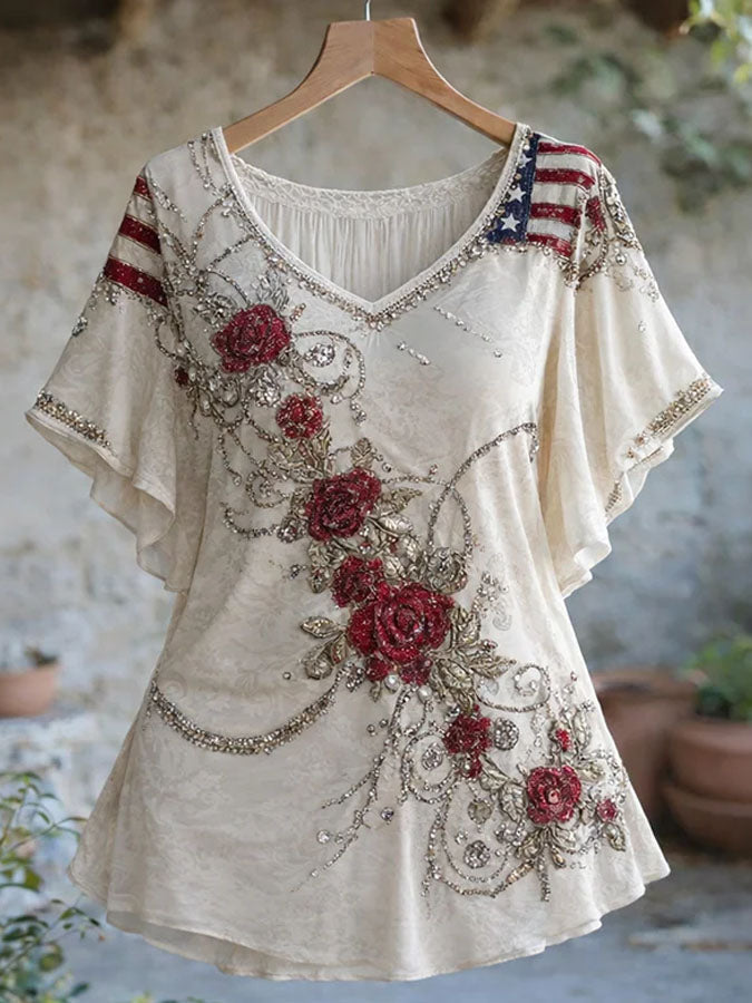 Women's 250th Anniversary Print Casual Top
