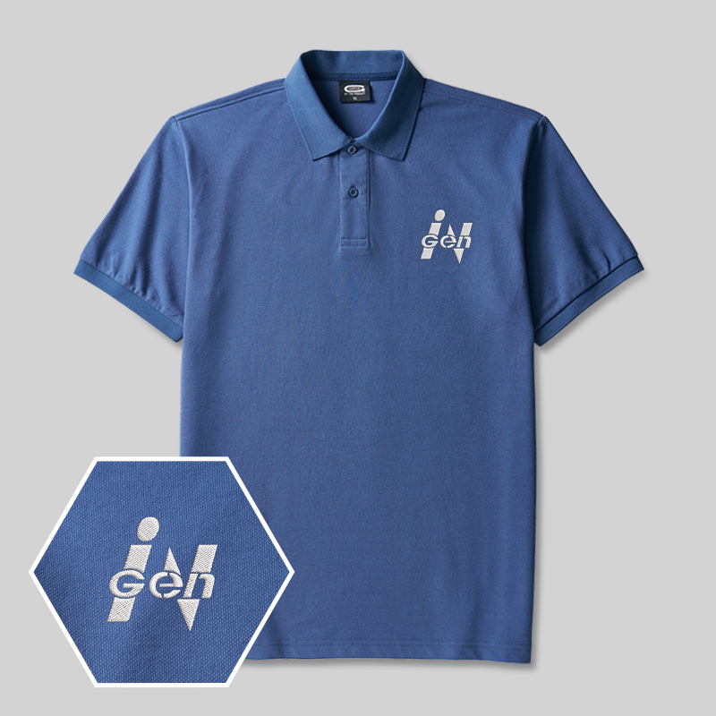 Ingen Geek Embroidered Polo Shirt