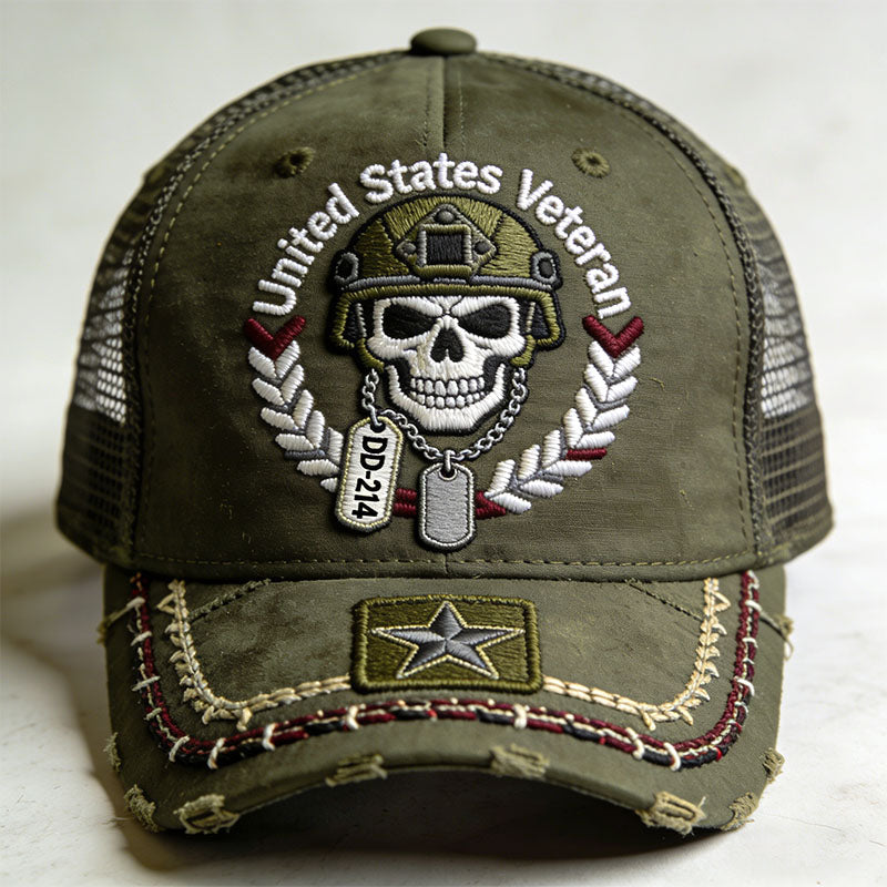 Veteran "Old Club" Lifetime Member Print Casual Hat