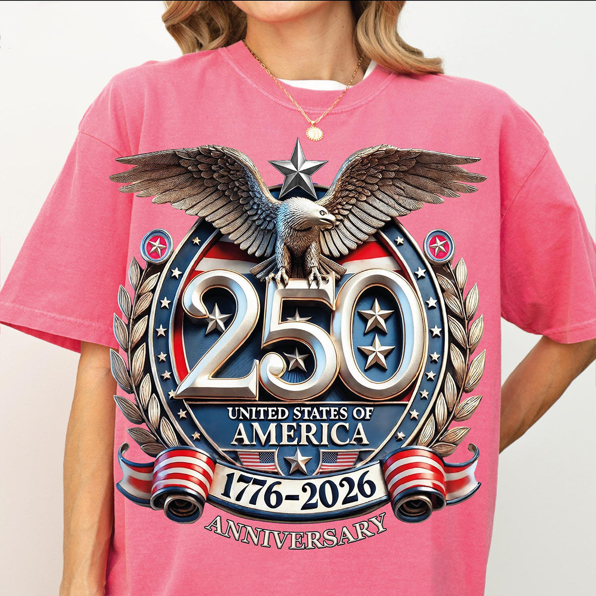 250th Anniversary Celebration Printed Unisex T-shirt in the United States