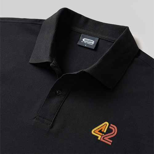 42 Geek Embroidered Polo Shirt