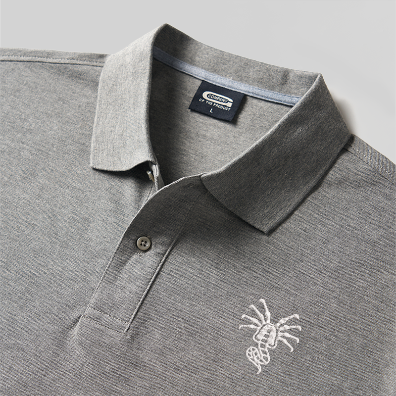 Facehugger Geek Embroidered Polo Shirt