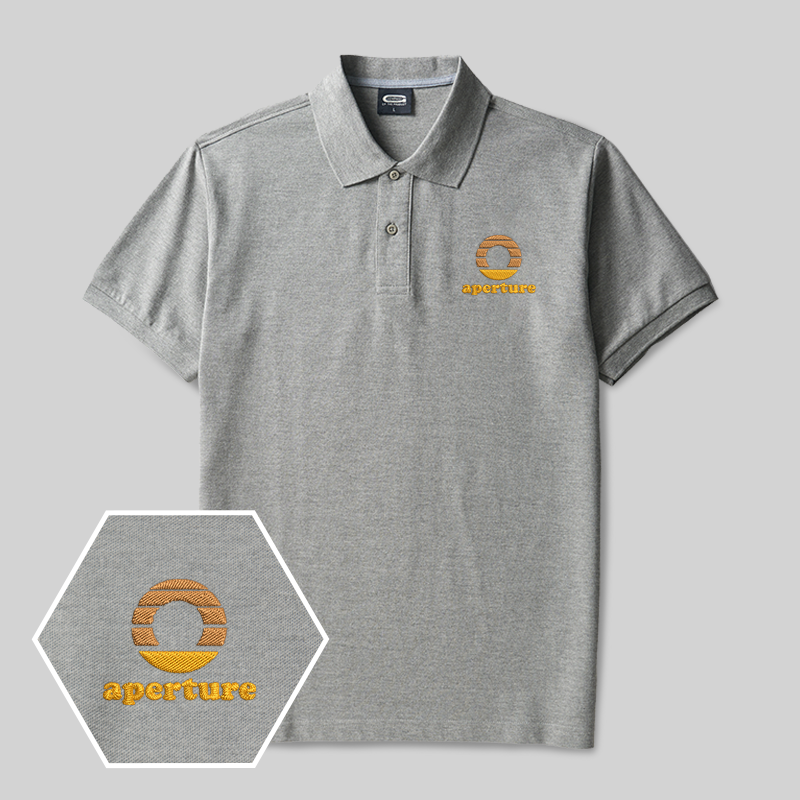 Aperture Geek Embroidered Polo Shirt