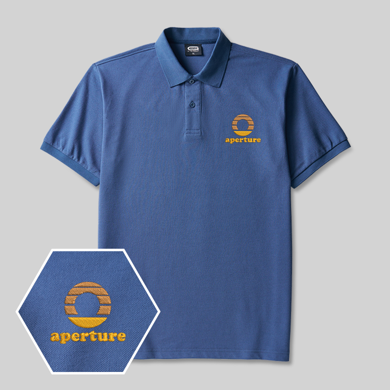 Aperture Geek Embroidered Polo Shirt