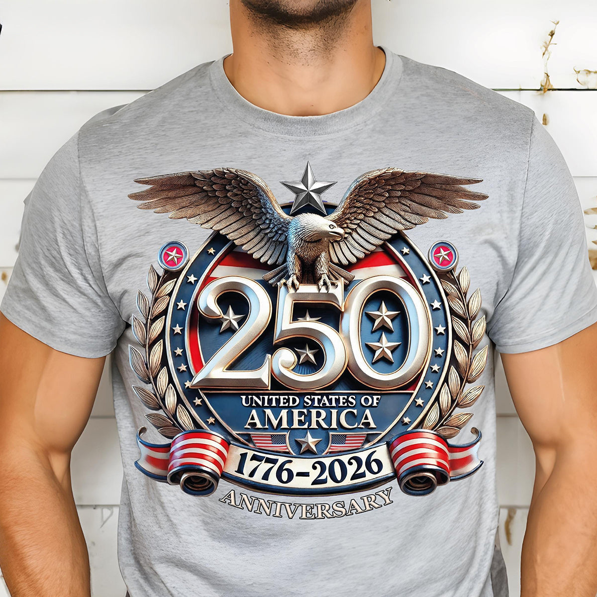 250th Anniversary Celebration Printed Unisex T-shirt in the United States