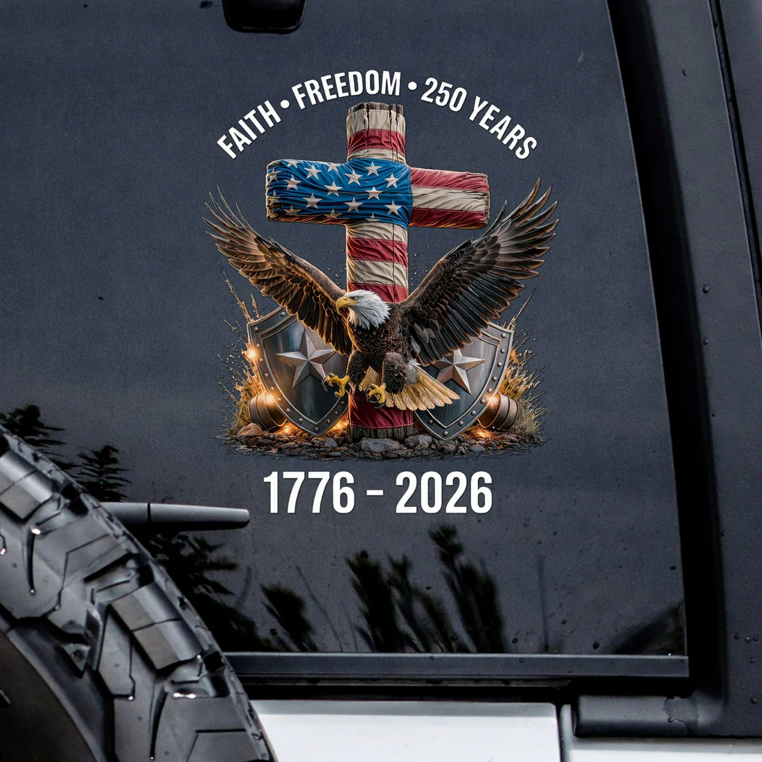 🔥 LIMITED TIME OFFER – 250th Anniversary Decal Eagle Patriotic