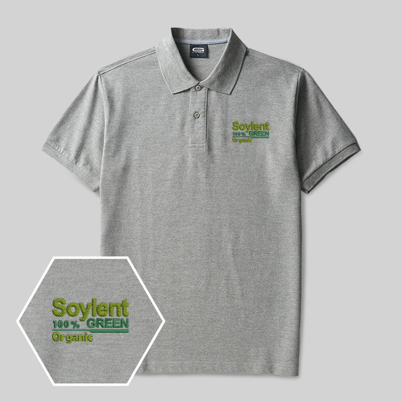 Soylent Green Geek Embroidered Polo Shirt