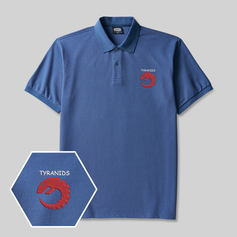The Tyranids Geek Embroidered Polo Shirt