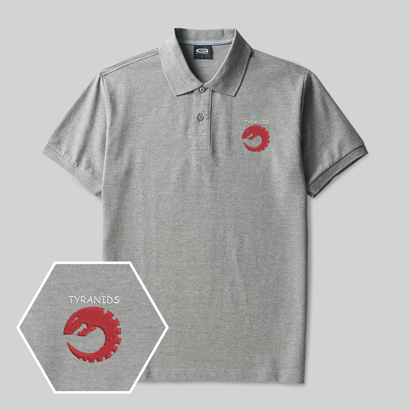 The Tyranids Geek Embroidered Polo Shirt