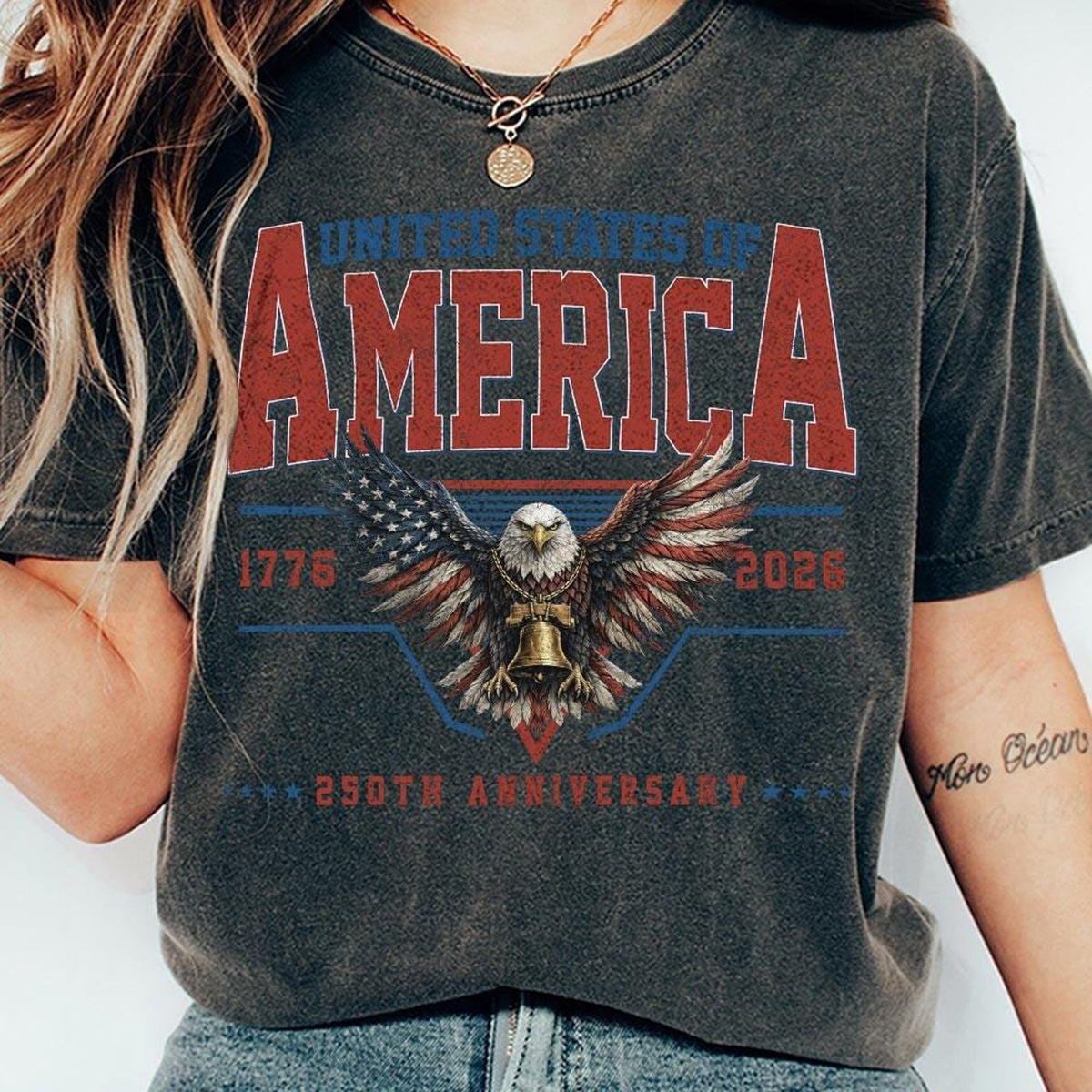 250Th Anniversary Retro Comfort Color T-Shirt From The United States