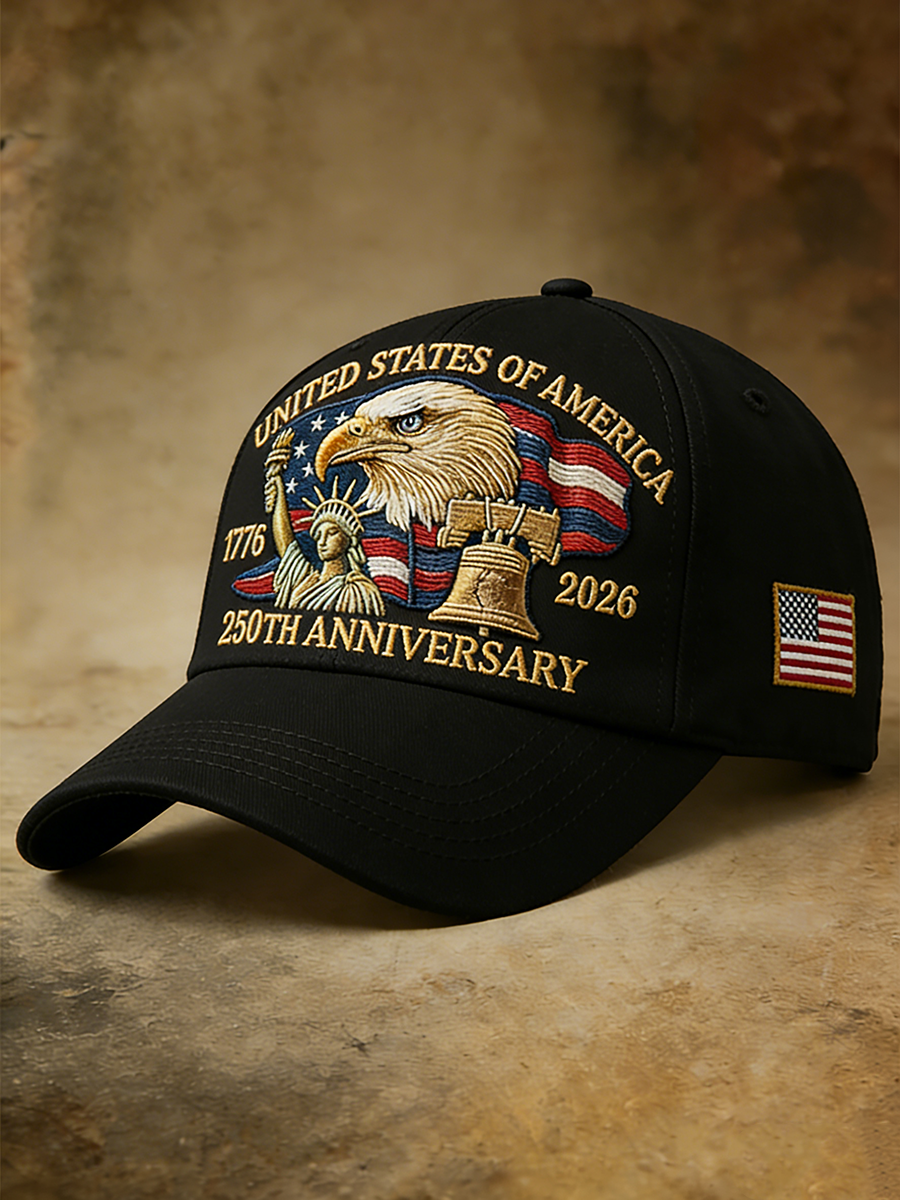 250Th Anniversary Baseball Hat For The Vintage Eagles And Statue Of Liberty