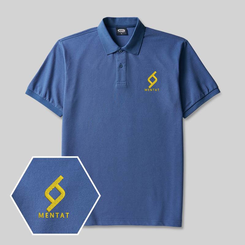 Mentat Geek Embroidered Polo Shirt