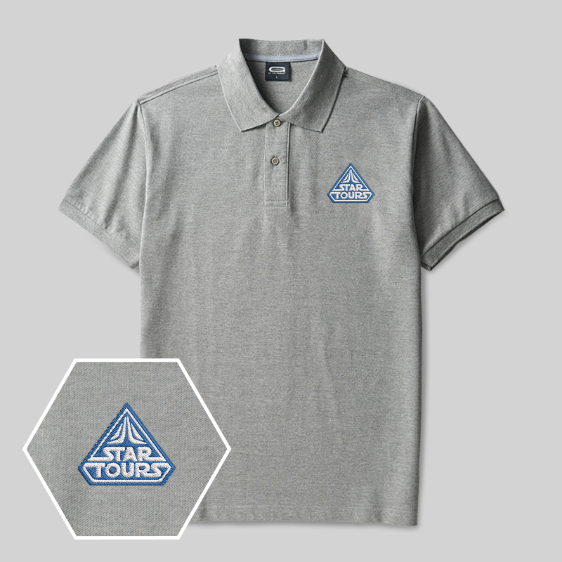 Star Tours Geek Embroidered Polo Shirt