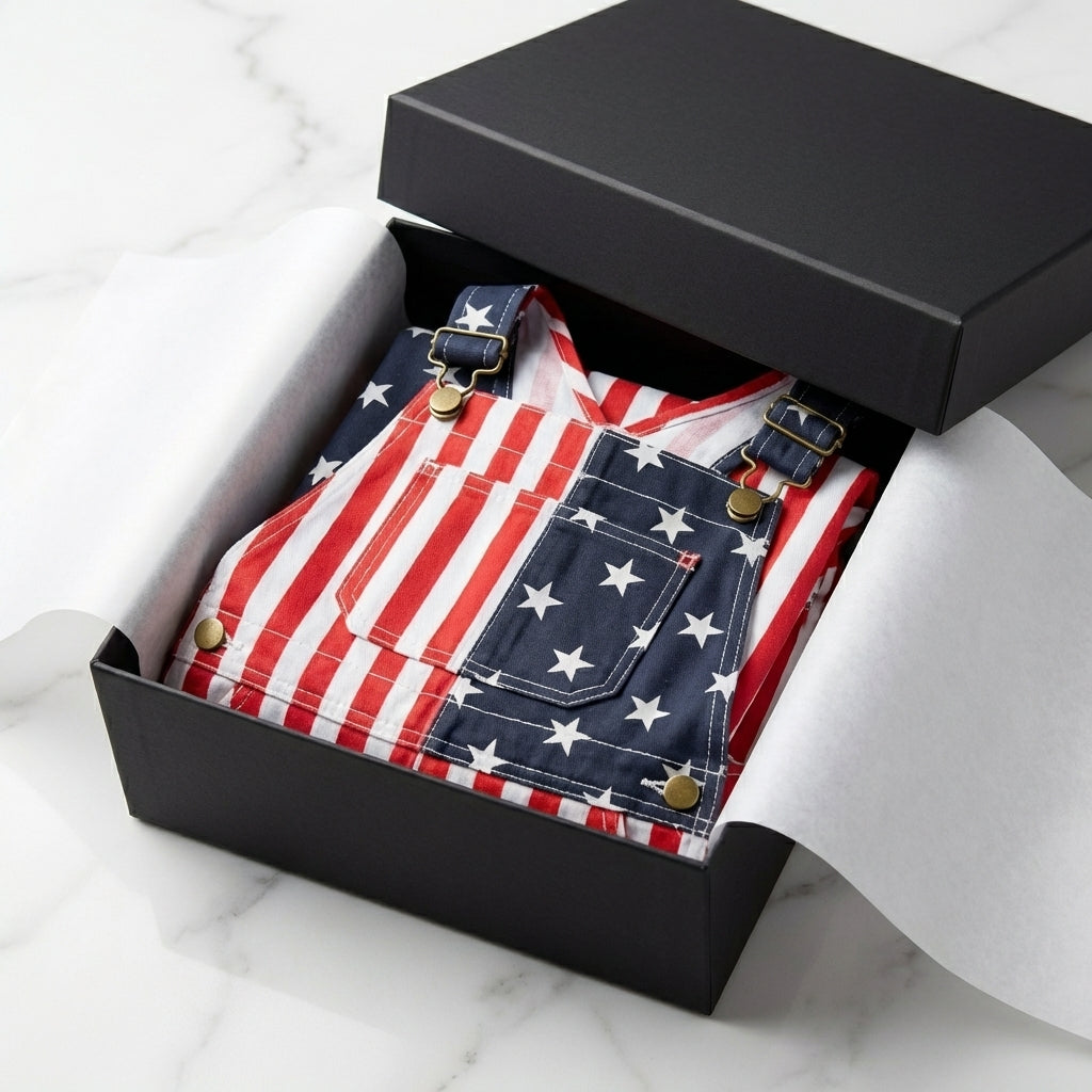 American Flag Overalls for July 4th & America 250 Celebrations