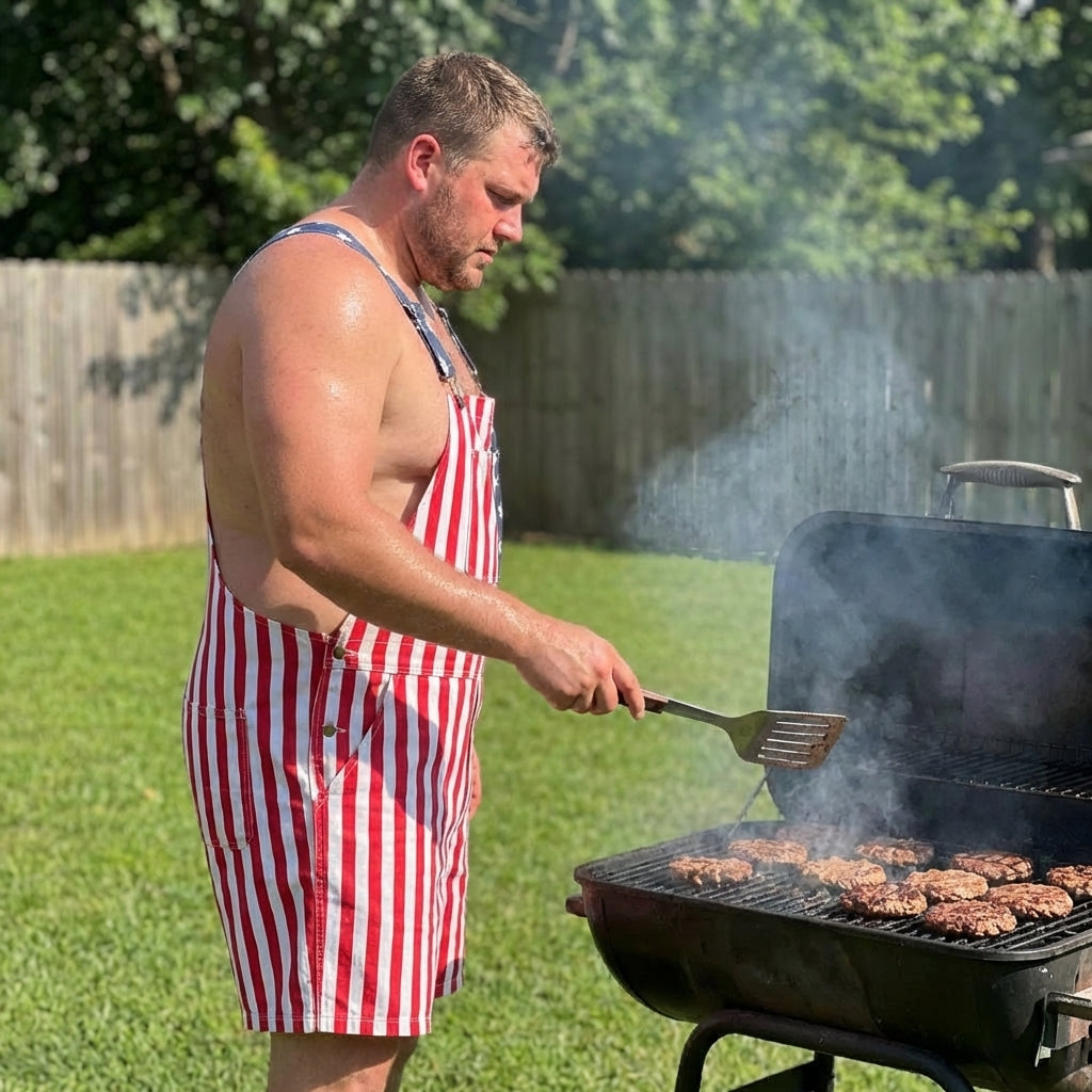 American Flag Overalls for July 4th & America 250 Celebrations