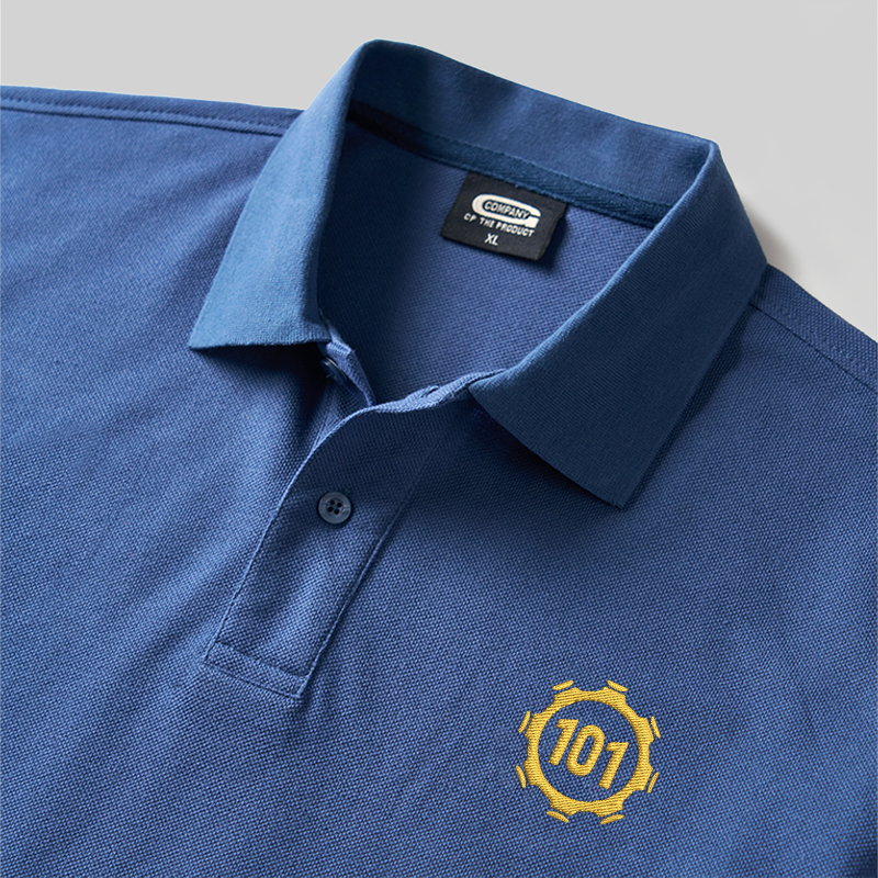 Shelter 101 Geek Embroidered Polo Shirt