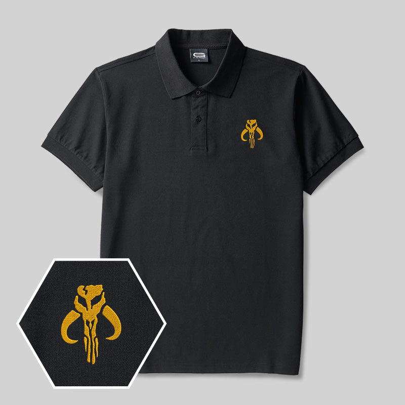 Mythosaur Geek Embroidered Polo Shirt