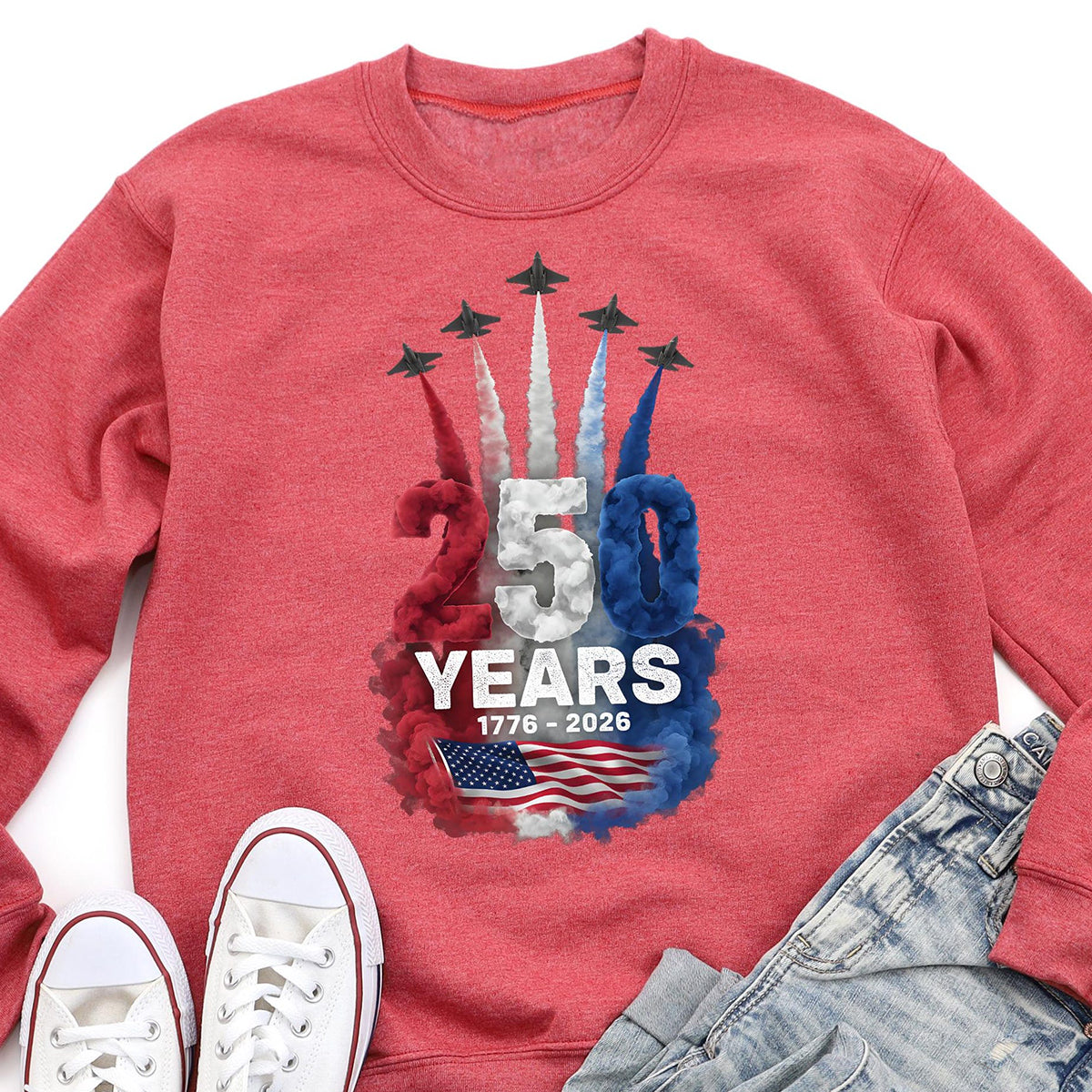 250th Anniversary Sweatshirt_ 1776 2026 Shirt_ USA
