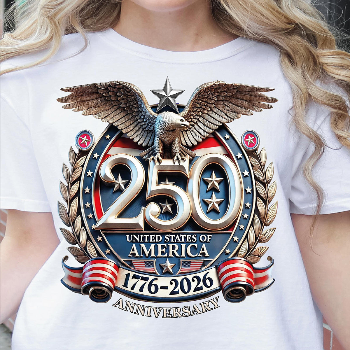 250th Anniversary Celebration Printed Unisex T-shirt in the United States