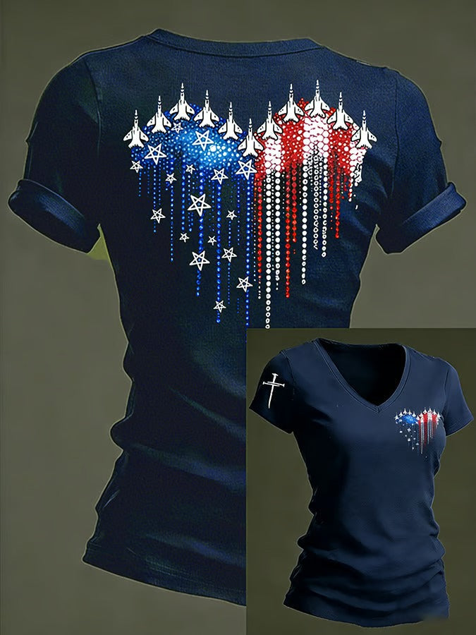 Women's 250th Anniversary Printed Casual T-shirt