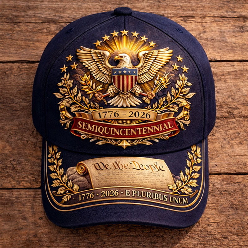 USA 250th Anniversary Print Baseball Cap