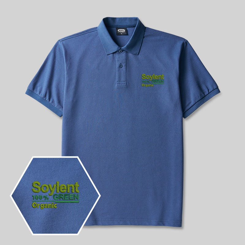 Soylent Green Geek Embroidered Polo Shirt