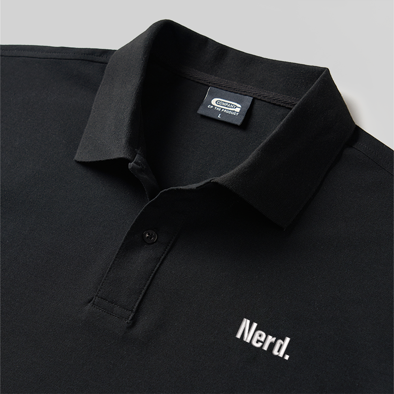 Nerd Geek Embroidered Polo Shirt