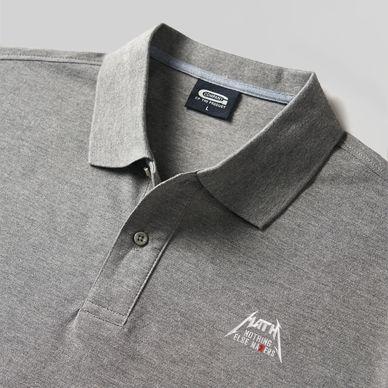 Nothing Else Tie Geek Embroidered Polo Shirt